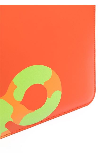 Portafoglio con stampa e zip, WALLETS COMME DES GARCONS | Portafogli | SA5100REORANGE